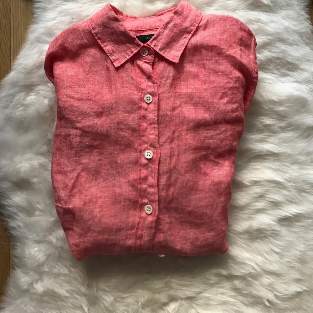 Salmon J. Crew Dress Shirt/Button-Up